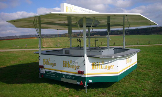 ausschankwagen bitburger